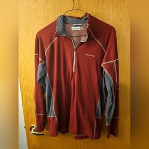 Men's Medium Long sleeve Omni-heat Red